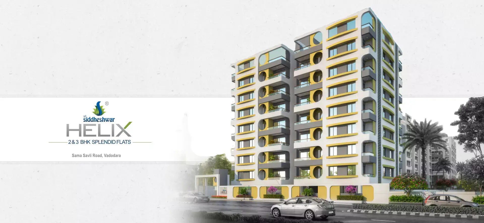 2 & 3 BHK flats in Vadodara - Shree Siddheshwar Helix