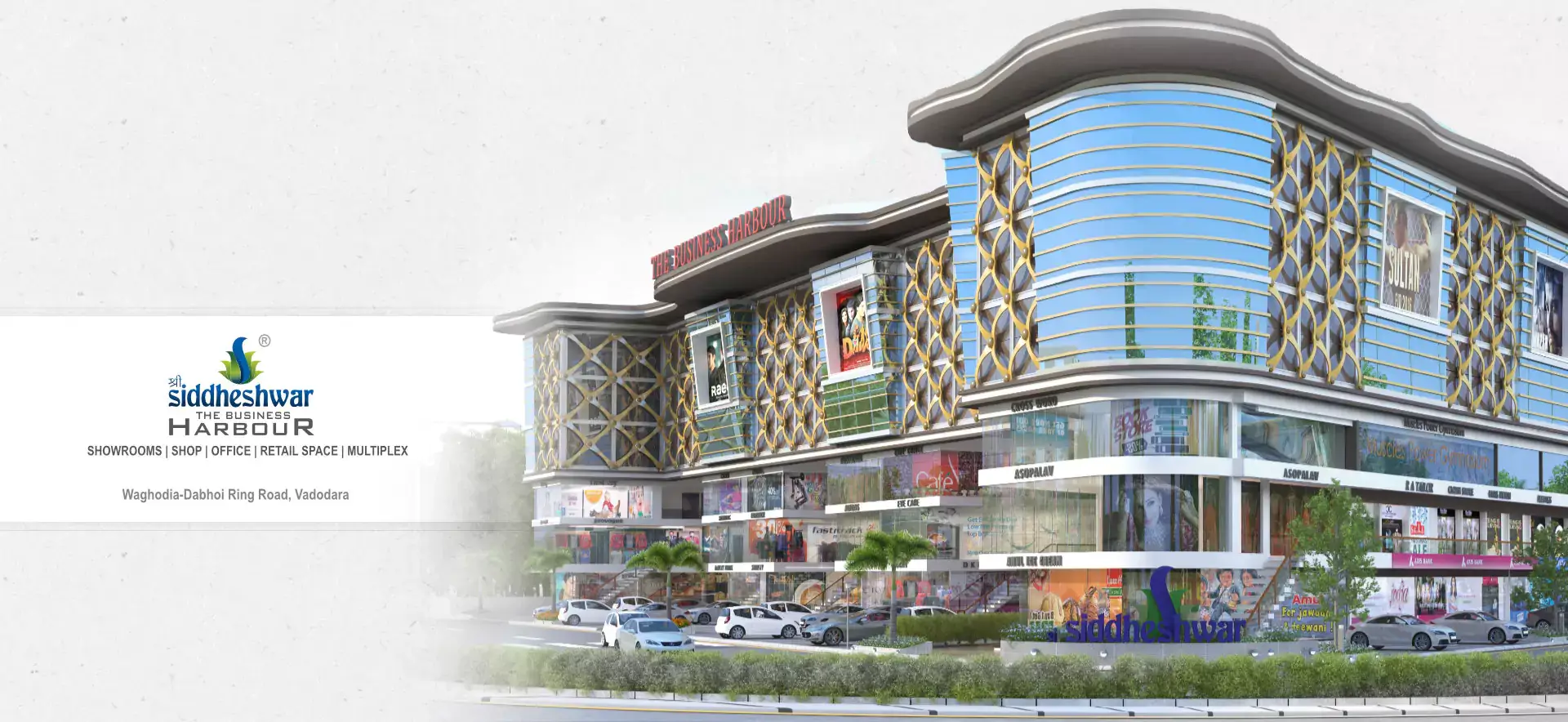  THE PERFECT BUSINESS HUB - SHOWROOMS | SHOP | OFFICE | RETAIL SPACE -Shree Siddheshwar Harbour