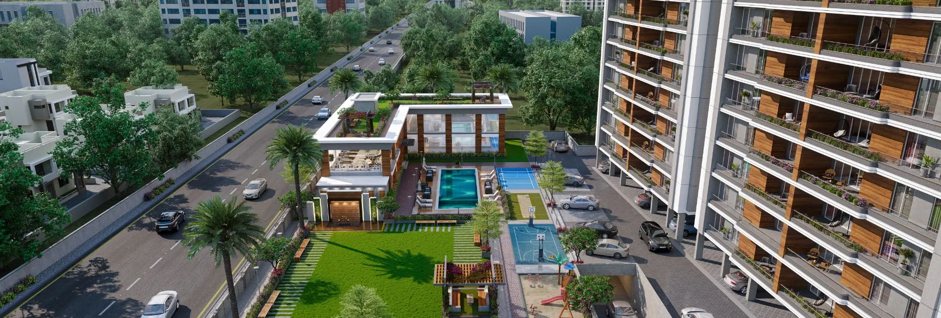 flats with ultra modern amenities in harni vadodara - Shree Siddheshwar Hazelwood