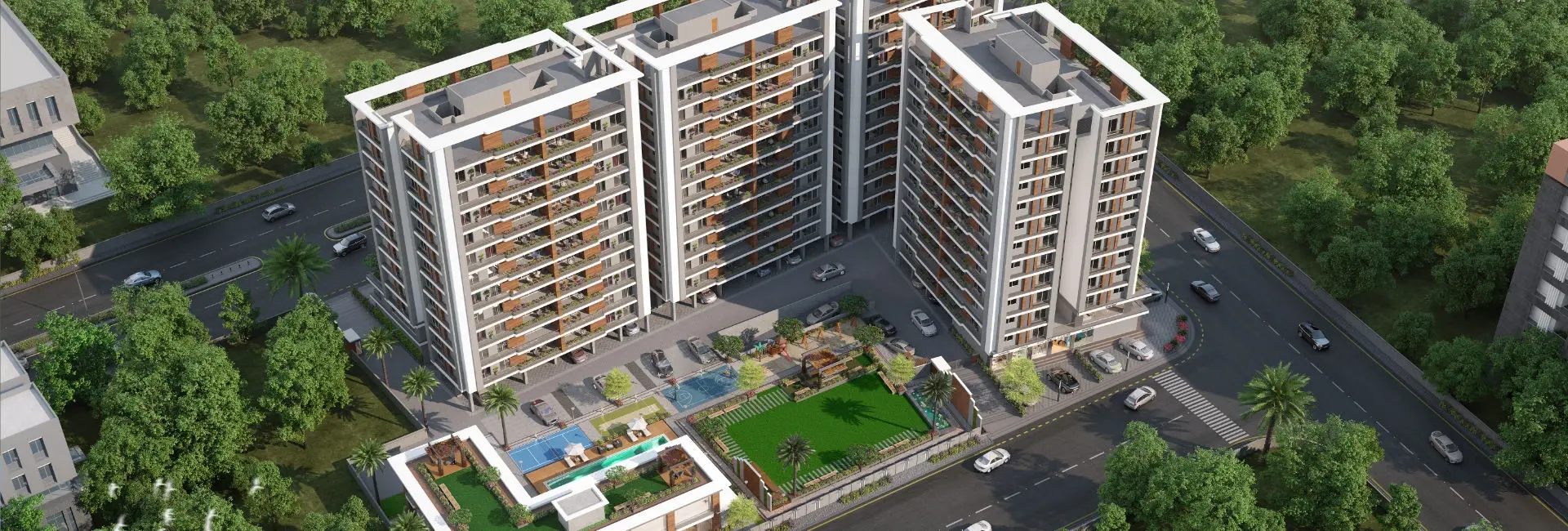 Residential and Commercial building in Vadodara - Shree Siddheshwar Hazelwood