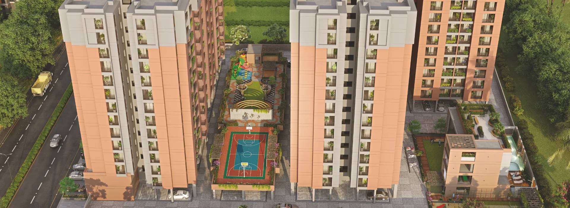 Commercial Shops, 2 & 3 BHK Flats in Atladra, Vadodara
