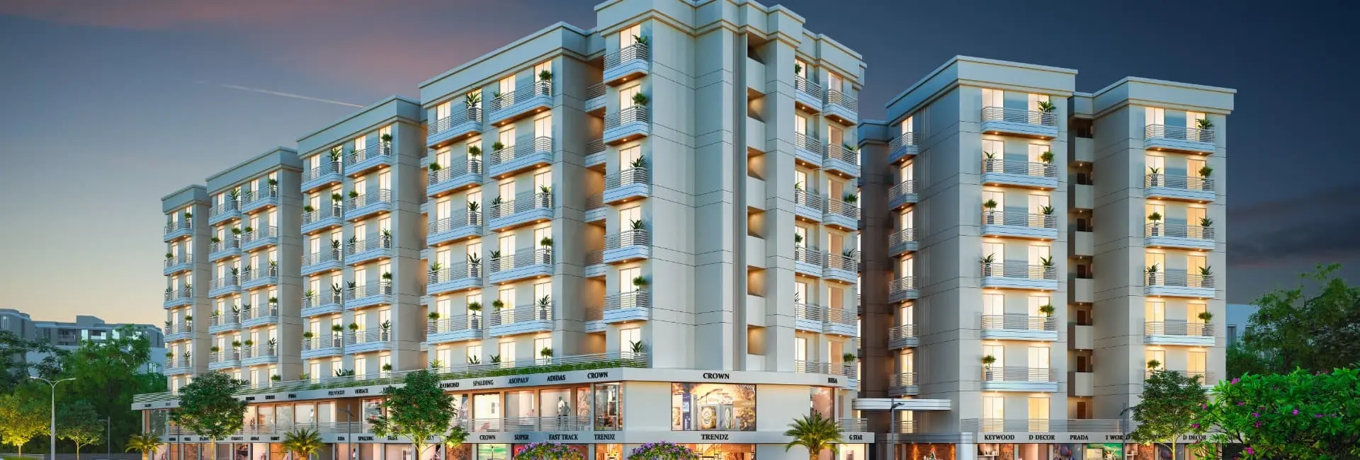 Shops, Flats in Waghodia Road, Vadodara - Shree Siddheshwar Highland