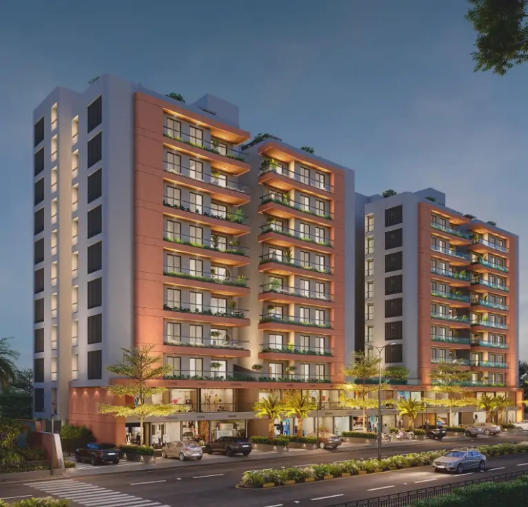 Shops and 3 BHK Flats in  Vadodara - Highline