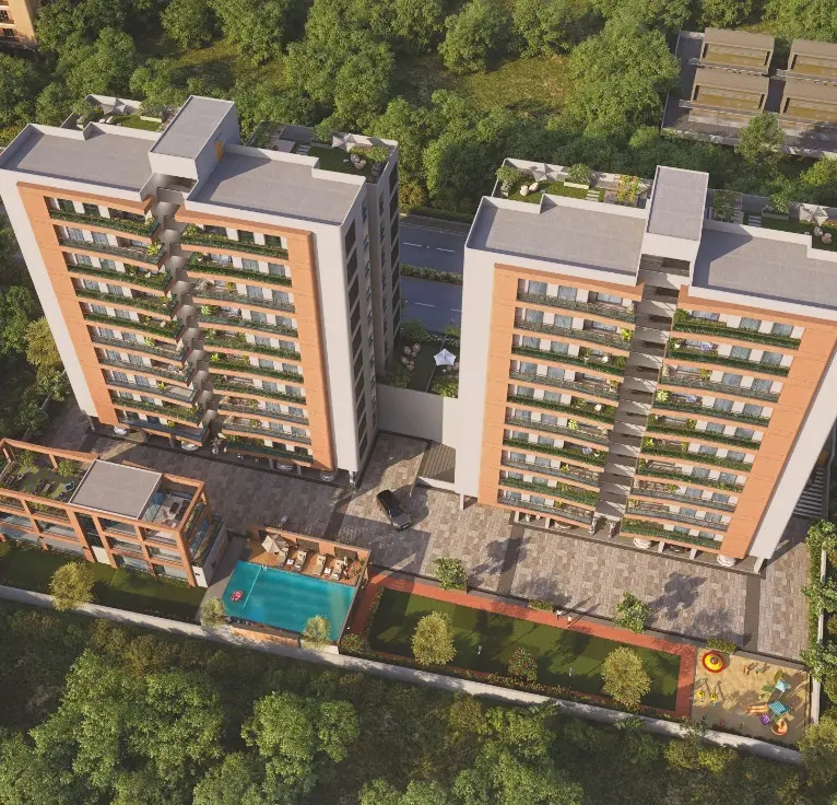 Residential and commercial building Vadodara - Shree Siddheshwar Highline