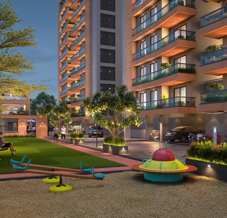 Garden view - Shree Siddheshwar Highline