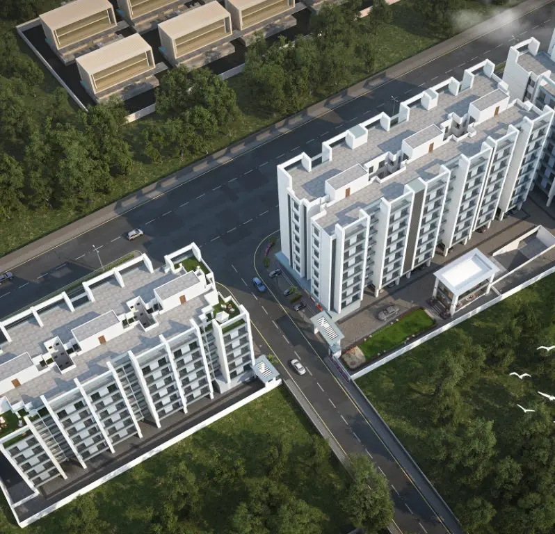 Top view of Shree Siddheshwar Highstreet Apartment