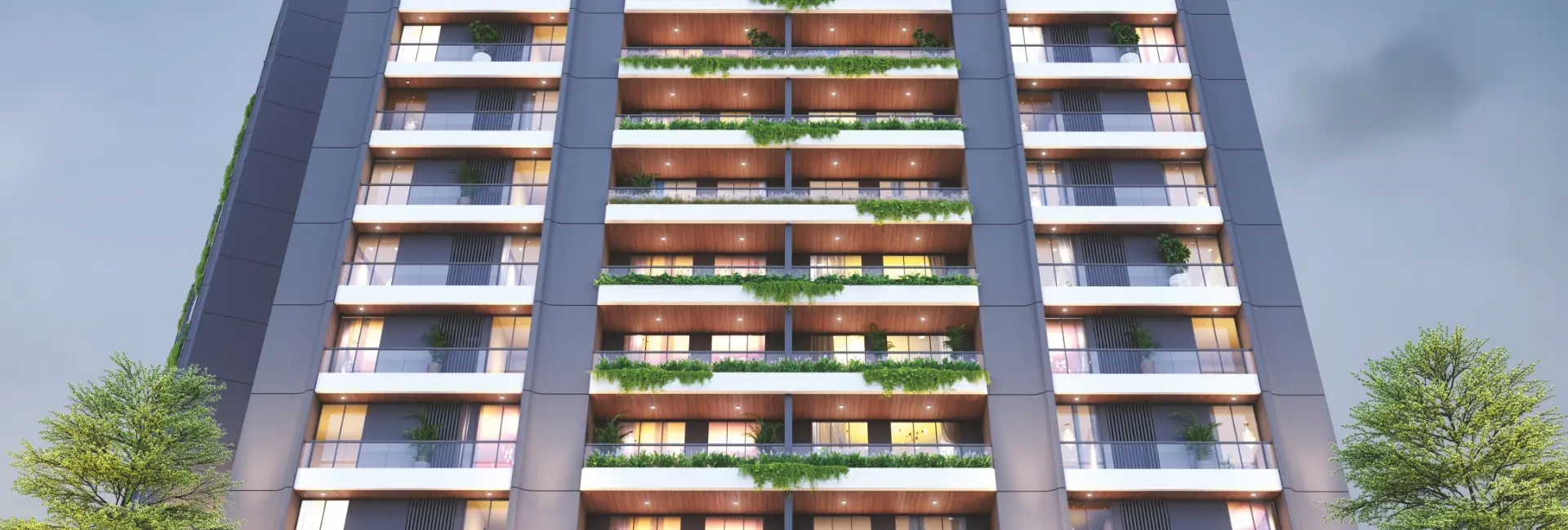 Exterior View of Shree Siddheshwar Hollyhock Apartments