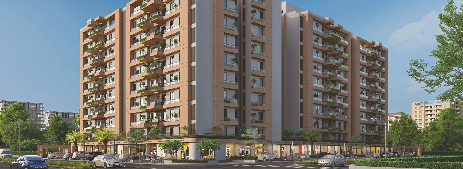 Shops, 3BHK Flats & Penthouses in Sama Savli Road, Vadodara